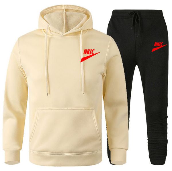 new men's tracksuit hooded pullover sweatpants sports suit casual jogger sportswear 2 piece male brand logo print streetwear sets, Gray
new men's tracksuit hooded pullover sweatpants sports suit casual jogger sportswear 2 piece male brand logo print streetwear sets, Gray