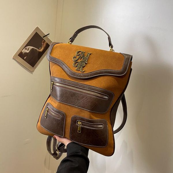 Factory sales shoulder bags 3 elegant atmospheric matte retro handbag multifunctional padded leather leisure backpack Joker color matching student backpacks 691#, Black
Factory sales shoulder bags 3 elegant atmospheric matte retro handbag multifunctional padded leather leisure backpack Joker color matching student backpacks 691#, Black