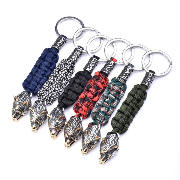 handmade knitting wolf head keychains key ring handmade retro men gift, Slivery;golden
handmade knitting wolf head keychains key ring handmade retro men gift, Slivery;golden