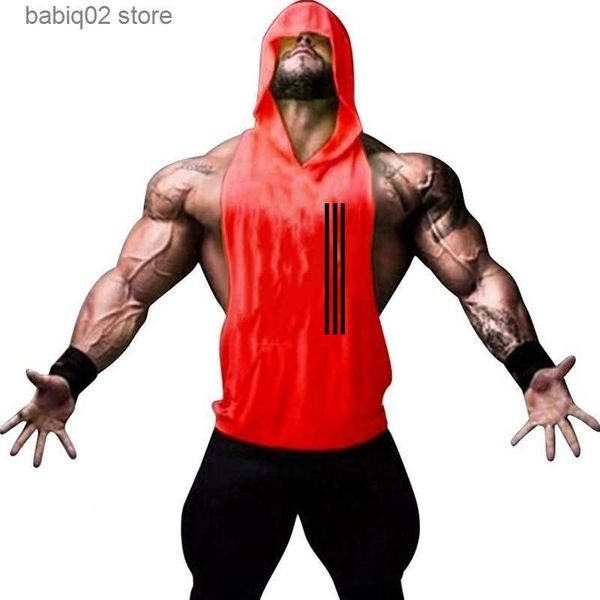men' tank summer brand gyms clothing men bodybuilding hooded tank sleeveless vest sweatshirt fitness workout sportswear male t230417, White;black
men' tank summer brand gyms clothing men bodybuilding hooded tank sleeveless vest sweatshirt fitness workout sportswear male t230417, White;black
