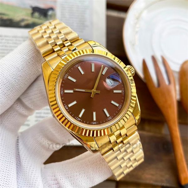 mens watch automatic 41/36mm mechanical 31mm/28mm quartz watches with box sapphire waterproof wristwatches luxury couple gold watch stainles, Slivery;brown
mens watch automatic 41/36mm mechanical 31mm/28mm quartz watches with box sapphire waterproof wristwatches luxury couple gold watch stainles, Slivery;brown