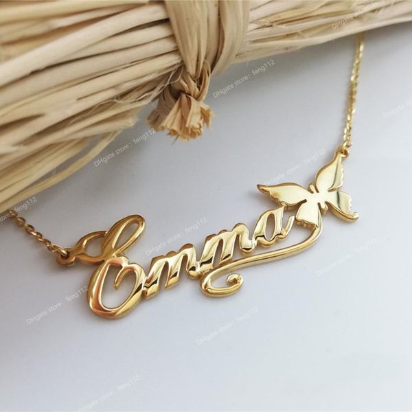 personalized butterfly name necklaces for women girl favorite jewelry custom ribbon nameplate choker necklace friends gifts customized jewel, Silver
personalized butterfly name necklaces for women girl favorite jewelry custom ribbon nameplate choker necklace friends gifts customized jewel, Silver