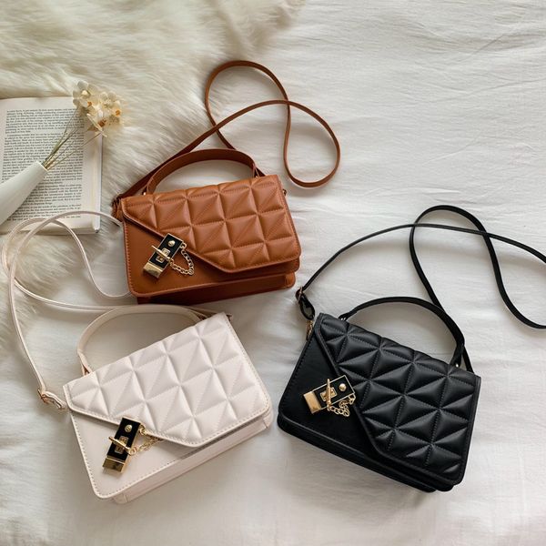 vintage solid color small bag stylish embossed cross-body bag lingge simple handheld women's bag
vintage solid color small bag stylish embossed cross-body bag lingge simple handheld women's bag