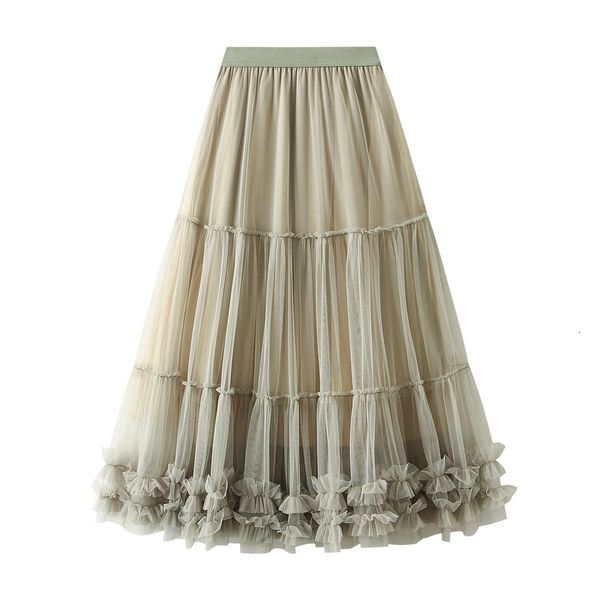 skirts high waist long sweet mesh max pleated skirt female heavy industry wooden ear stitching big swing puffy tulle skirt women 230417, Black
skirts high waist long sweet mesh max pleated skirt female heavy industry wooden ear stitching big swing puffy tulle skirt women 230417, Black