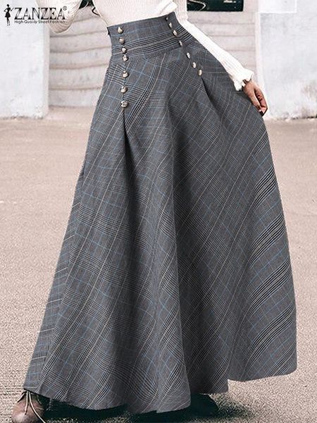 capris zanzea high waist grid plaid check gonna long women's skirts dresses vintage loose mujer korean fashion vestidos oversized 2022, Black;white
capris zanzea high waist grid plaid check gonna long women's skirts dresses vintage loose mujer korean fashion vestidos oversized 2022, Black;white