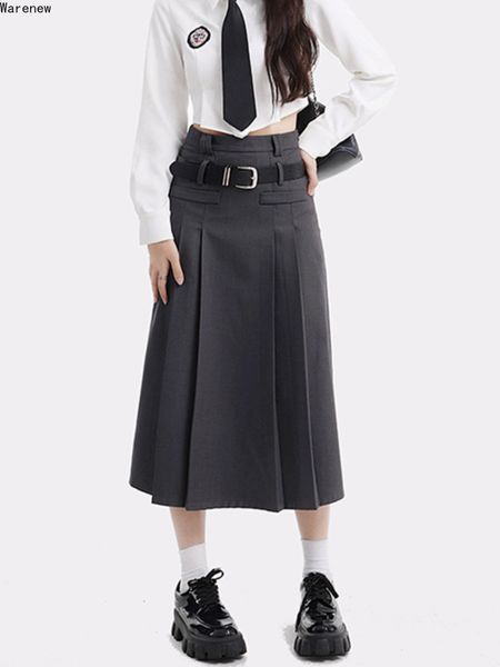 skirts women harajuku vintage high waist pleated grey long skirts spring and summer fashion preppy style a-line pleated skirt 230417, Black
skirts women harajuku vintage high waist pleated grey long skirts spring and summer fashion preppy style a-line pleated skirt 230417, Black