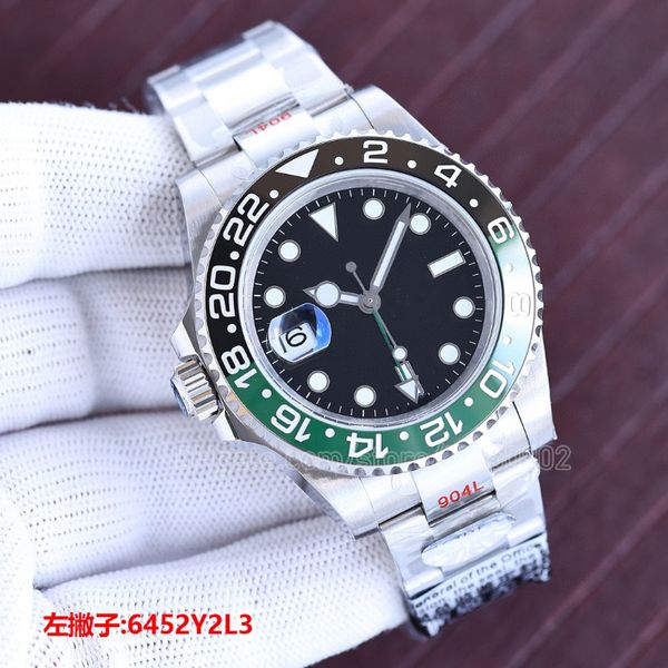 gmt watch ceramic green bezel mens watches right left hand 40mm automatic movement watchs waterproof 100 meter sapphire glass oyster jubilee, Slivery;brown
gmt watch ceramic green bezel mens watches right left hand 40mm automatic movement watchs waterproof 100 meter sapphire glass oyster jubilee, Slivery;brown