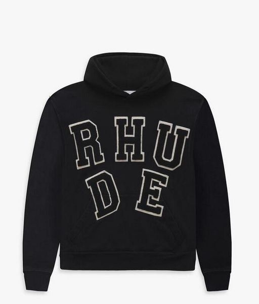 designer mens hoodie rhudes hoody hooded sweatshirt felpa uomo niche fashion brand sudadera autumn winter long sleeve round neck pullover bo, Black 
designer mens hoodie rhudes hoody hooded sweatshirt felpa uomo niche fashion brand sudadera autumn winter long sleeve round neck pullover bo, Black