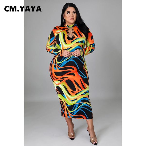 dresses cm.yaya women plus size dress print hollow out skinny long dresses female fashion maxi vestidos casual outfits autumn 2021, Black
dresses cm.yaya women plus size dress print hollow out skinny long dresses female fashion maxi vestidos casual outfits autumn 2021, Black