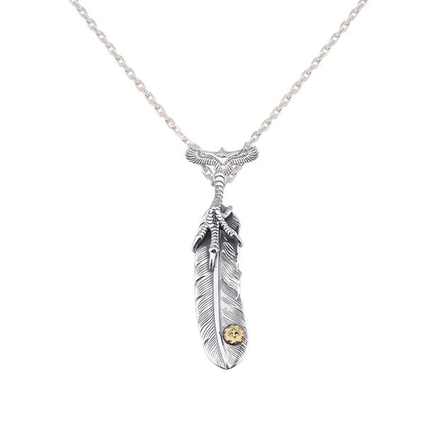 s925 sterling silver necklace personalized fashion creativity flying eagle feather retro network red couple simple style jewelry lover gift
s925 sterling silver necklace personalized fashion creativity flying eagle feather retro network red couple simple style jewelry lover gift