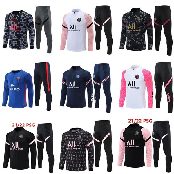 21 22 classic style psgs mbappe soccer jersey tracksuit 16/17 paris training suit half pull long sleeve sergio ramos verratti icardi kids fo, Black
21 22 classic style psgs mbappe soccer jersey tracksuit 16/17 paris training suit half pull long sleeve sergio ramos verratti icardi kids fo, Black