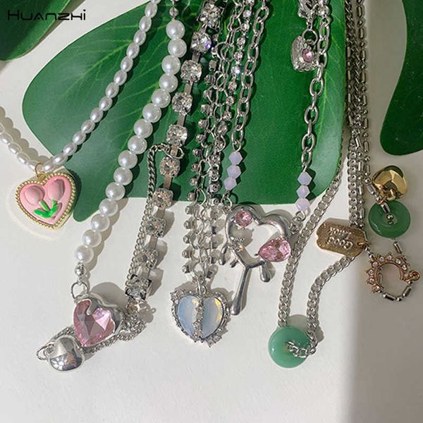 pendant necklaces irregular blue love rhinestones pink love tulip pendant necklace green stone metal chain y2k jewelry gifts huanzhi 2022 ne, Silver
pendant necklaces irregular blue love rhinestones pink love tulip pendant necklace green stone metal chain y2k jewelry gifts huanzhi 2022 ne, Silver