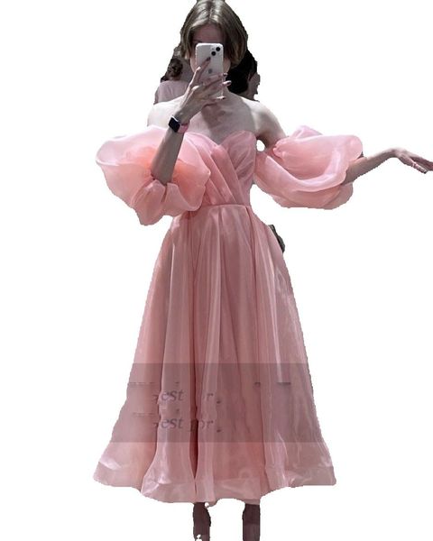 a line organza prom dresses half sleeves pleats ankle length homecoming party gowns women wear fashion outfits, Black
a line organza prom dresses half sleeves pleats ankle length homecoming party gowns women wear fashion outfits, Black