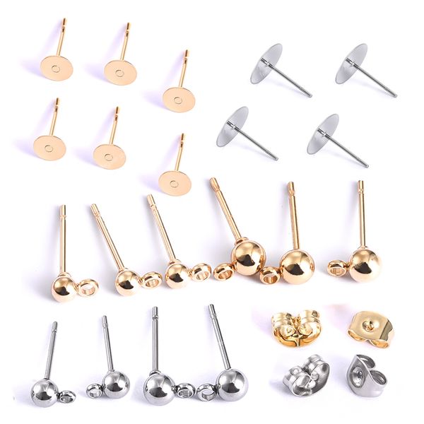 20pcs stainless steel dia 4/5/6/8/10mm stud earrings back plug ear pins ball needles for diy jewelry making findings jewelry makingjewelry f, Blue;slivery
20pcs stainless steel dia 4/5/6/8/10mm stud earrings back plug ear pins ball needles for diy jewelry making findings jewelry makingjewelry f, Blue;slivery