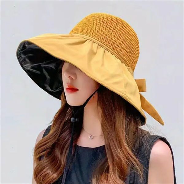 fashionable and long-lasting design: elegant wide brim summer sunshade hat with bow decoration straw hat, Blue;gray
fashionable and long-lasting design: elegant wide brim summer sunshade hat with bow decoration straw hat, Blue;gray