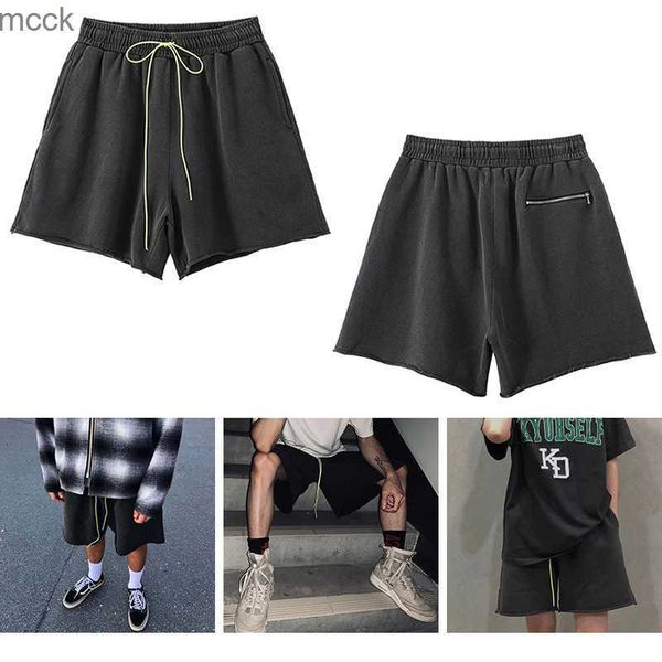 men's shorts summer new washed old fluorescent drawstring shorts men's and women's high street loose sports american casual f, White;black 
men's shorts summer new washed old fluorescent drawstring shorts men's and women's high street loose sports american casual f, White;black