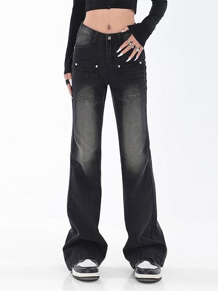 jeans y2k women vintage black grey flare jeans korean style high street women's high waist slim denim pants 2022 new trend fashion, Blue
jeans y2k women vintage black grey flare jeans korean style high street women's high waist slim denim pants 2022 new trend fashion, Blue