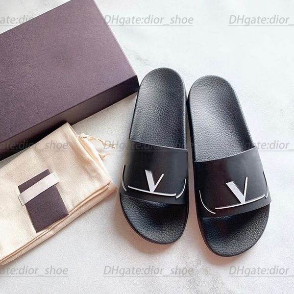 with box valentinoly''designer vt sandal designer slippers roman stud men women rivet sandals leather printed flat slides summer r, Black
with box valentinoly''designer vt sandal designer slippers roman stud men women rivet sandals leather printed flat slides summer r, Black