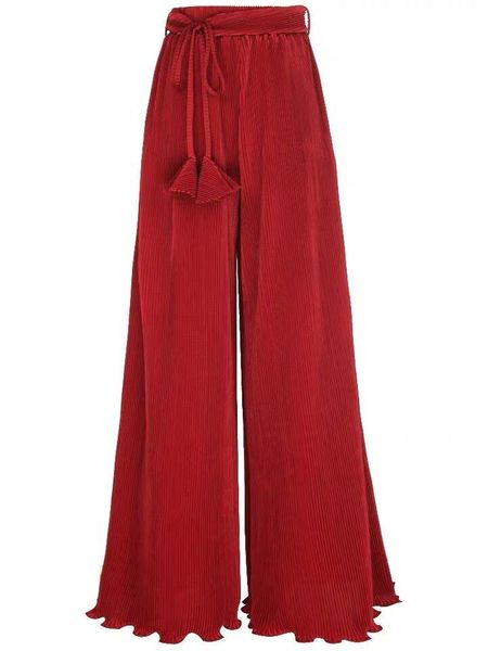 capris 2022 spring summer women high waist ruffle pleated trousers red bohemian beach pants holiday trousers, Black;white
capris 2022 spring summer women high waist ruffle pleated trousers red bohemian beach pants holiday trousers, Black;white