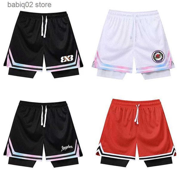 men's shorts fake two basketball shorts loose american anti-light men women ball pants summer quasi-training running sports five-point, White;black
men's shorts fake two basketball shorts loose american anti-light men women ball pants summer quasi-training running sports five-point, White;black
