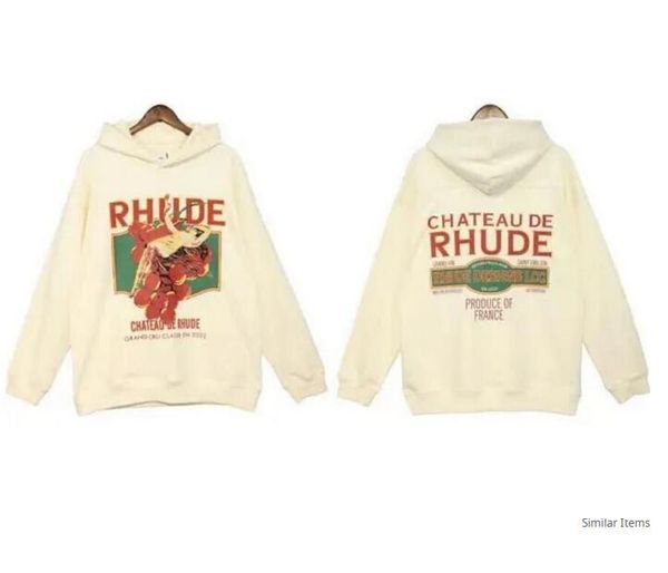 designer mens hoodie rhudes hoody hooded sweatshirt felpa uomo niche fashion brand sudadera autumn winter long sleeve round neck pullover bo, Black
designer mens hoodie rhudes hoody hooded sweatshirt felpa uomo niche fashion brand sudadera autumn winter long sleeve round neck pullover bo, Black