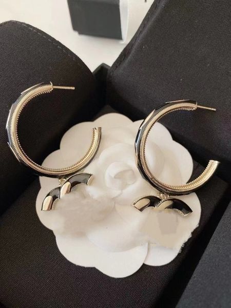 charm gold size double pearl selling fashion double earrings, Golden