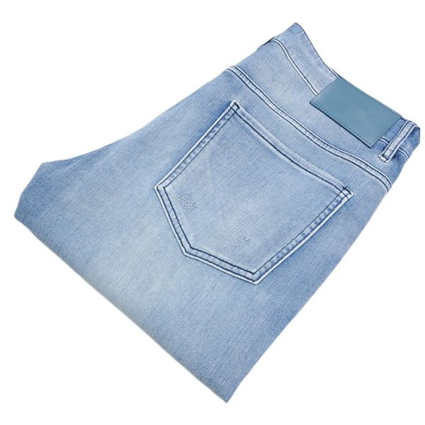 men's jeans spring summer thin denim slim fit european american high-end brand small straight pants jh6058-9, Blue
men's jeans spring summer thin denim slim fit european american high-end brand small straight pants jh6058-9, Blue
