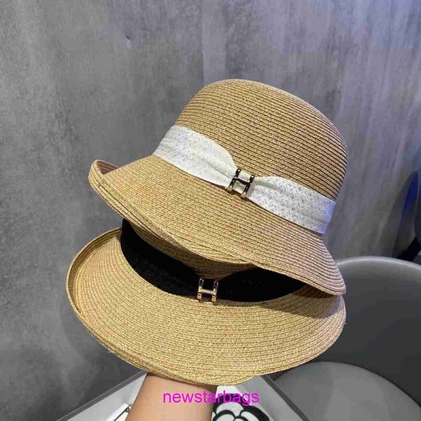 original edition designer herms hat for sale summer beach straw women's sun protection mask round vacation extended brim fisherman kore, Blue;gray
original edition designer herms hat for sale summer beach straw women's sun protection mask round vacation extended brim fisherman kore, Blue;gray