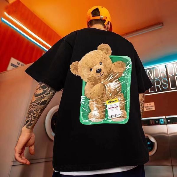 men's tshirts summer fashion short sleeve tshirt loose running cartoon anime bear printed couple 230417, White;black
men's tshirts summer fashion short sleeve tshirt loose running cartoon anime bear printed couple 230417, White;black