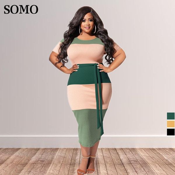 dresses sumemr skinny long dress women with sashes fashion patchwork ribbed dresses plus size clothing wholesale dropshipping, Black
dresses sumemr skinny long dress women with sashes fashion patchwork ribbed dresses plus size clothing wholesale dropshipping, Black