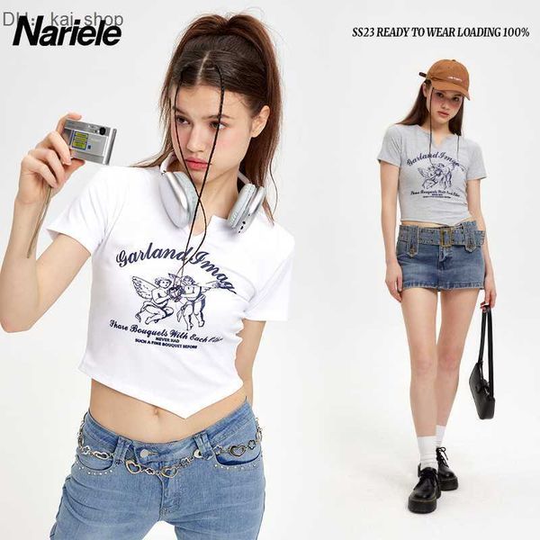 t-shirt heyhenry 2023 early spring new short sleeve irregular hem spicy girl slim summer1, White
t-shirt heyhenry 2023 early spring new short sleeve irregular hem spicy girl slim summer1, White