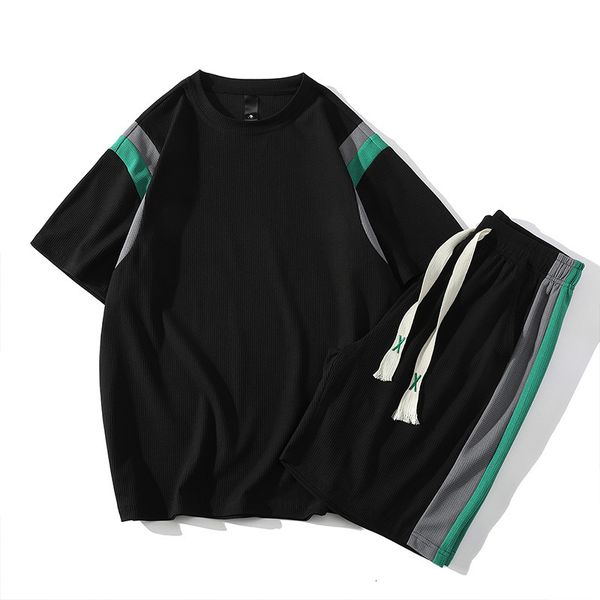 men's tracksuits summer men patchwork shirt shorts suit casual fashion 2 piece o-neck comfortable tracksuit breathe design sportswear s, Gray
men's tracksuits summer men patchwork shirt shorts suit casual fashion 2 piece o-neck comfortable tracksuit breathe design sportswear s, Gray