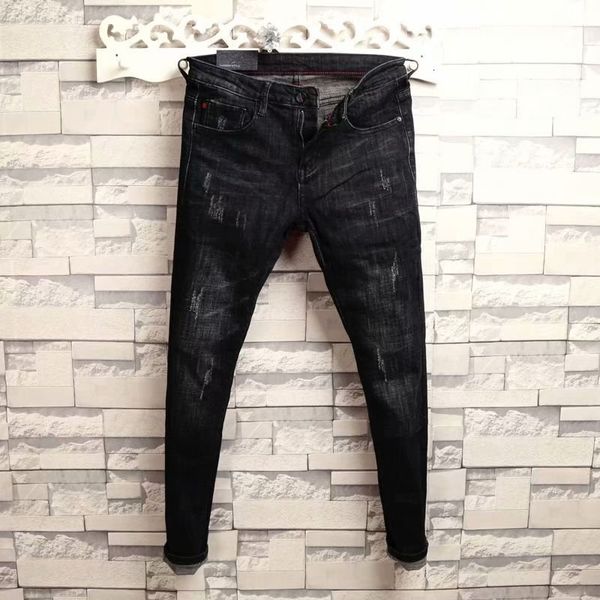 men's jeans man's summer elastic slim fit korean spirit guy leggings skinny black denim casual men designer ripped pants 230418, Blue
men's jeans man's summer elastic slim fit korean spirit guy leggings skinny black denim casual men designer ripped pants 230418, Blue