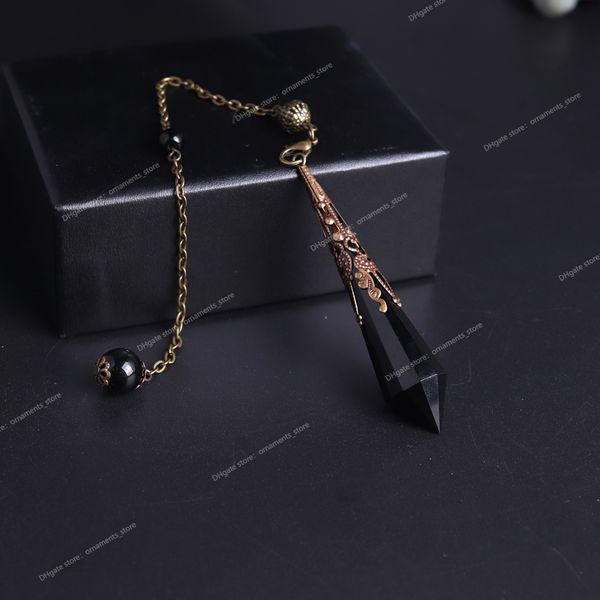 natural black stone facet obsidian pendulum for dowsing pendant amulet crystal divination chakra necklace jewelry fashion jewelrypendants je, Silver
natural black stone facet obsidian pendulum for dowsing pendant amulet crystal divination chakra necklace jewelry fashion jewelrypendants je, Silver