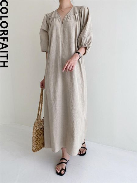 dresses colorfaith new 2022 korean fashion vintage cotton and linen oversized lady chic women's spring summer long shirt dresses dr308, Black;gray
dresses colorfaith new 2022 korean fashion vintage cotton and linen oversized lady chic women's spring summer long shirt dresses dr308, Black;gray