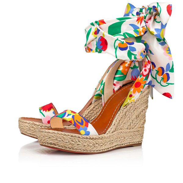 slope soled sandals silk fabric woven sole ankle frenulum vacation style platform designer factory footwear with box, Black
slope soled sandals silk fabric woven sole ankle frenulum vacation style platform designer factory footwear with box, Black