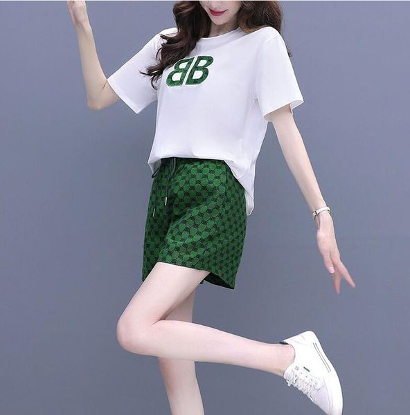 women's tracksuits women outfits summer short sleeve t-shirt shorts two piece set embroidered sets casual print tracksuits, Gray
women's tracksuits women outfits summer short sleeve t-shirt shorts two piece set embroidered sets casual print tracksuits, Gray