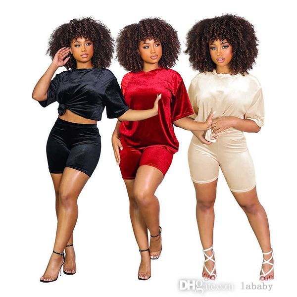tracksuit women 2023 new summer workout sweatsuit outfit casual short sleeve t shirt shorts velvet two piece short pants sets, Gray
tracksuit women 2023 new summer workout sweatsuit outfit casual short sleeve t shirt shorts velvet two piece short pants sets, Gray