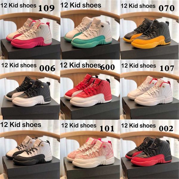 bred 12s kids basketball shoes rubber breathable leather 12 xii taxi dark blue gym red the master grey vivid pink frenchflu game toddler bab, Black
bred 12s kids basketball shoes rubber breathable leather 12 xii taxi dark blue gym red the master grey vivid pink frenchflu game toddler bab, Black
