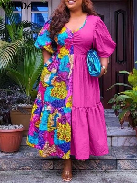 dresses vonda bohemian party dress 2022 women floral printed summer beach vestidos lantern sleeve v neck pleated holiday maxi sundress, Black;gray
dresses vonda bohemian party dress 2022 women floral printed summer beach vestidos lantern sleeve v neck pleated holiday maxi sundress, Black;gray