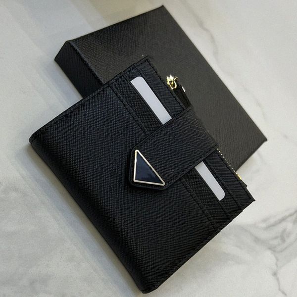 designer triangle logo wallet small saffiano leather bill compartment document pocket credit card slots enameled metal lettering hardware lu, Red;black
designer triangle logo wallet small saffiano leather bill compartment document pocket credit card slots enameled metal lettering hardware lu, Red;black
