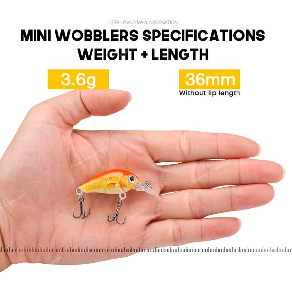 5pcs/lot mini wobblers pike fishing lure set 36mm 3.6g crankbait minnow lure hard artificial bait with fishing tackle box fishingfishing lur
5pcs/lot mini wobblers pike fishing lure set 36mm 3.6g crankbait minnow lure hard artificial bait with fishing tackle box fishingfishing lur