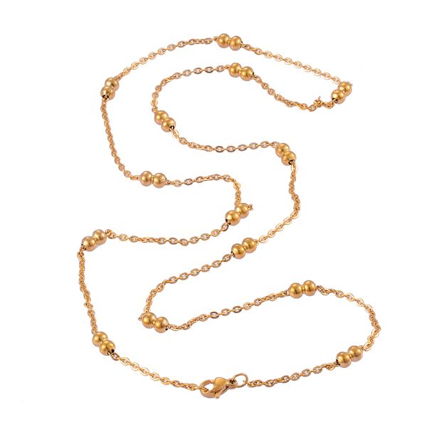 new fashion stainless steel chain beads necklace men and women jewelry fashion jewelrynecklace chains necklaces, Silver
new fashion stainless steel chain beads necklace men and women jewelry fashion jewelrynecklace chains necklaces, Silver