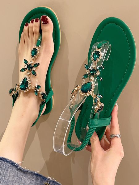 slippers summer flats sandals women crystal clip toe slippers trend luxury brand ladies shoes beach causal slides mujer zapatos 230418, Black
slippers summer flats sandals women crystal clip toe slippers trend luxury brand ladies shoes beach causal slides mujer zapatos 230418, Black