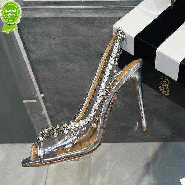 designer sandals aquazzura gladiator sandals women pvc crystal design peep toe high heels luxury brand bling summer wedding shoe stiletto he, Black
designer sandals aquazzura gladiator sandals women pvc crystal design peep toe high heels luxury brand bling summer wedding shoe stiletto he, Black
