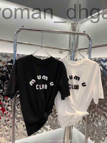 women's t-shirt designerspring new towel yarn embroidery letters simple atmosphere lazy silhouette loose short sleeve ubo9, White
women's t-shirt designerspring new towel yarn embroidery letters simple atmosphere lazy silhouette loose short sleeve ubo9, White