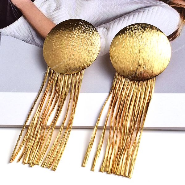 new arrival long gold color metal chain tassel earrings high-quality fashion jewelry accessories for women wholesale earringsdangle earrings, Silver
new arrival long gold color metal chain tassel earrings high-quality fashion jewelry accessories for women wholesale earringsdangle earrings, Silver
