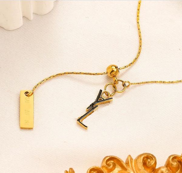 designer brand double letter pendant necklaces chain 18k gold plated crysatl rhinestone sweater newklace for women wedding jewerlry accessor, Silver
designer brand double letter pendant necklaces chain 18k gold plated crysatl rhinestone sweater newklace for women wedding jewerlry accessor, Silver