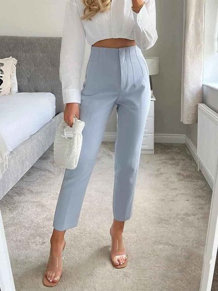 women's pants capris traf woman spring autumn blue pants women's summer trousers high waist pants office trouser fashion button up, Black;white
women's pants capris traf woman spring autumn blue pants women's summer trousers high waist pants office trouser fashion button up, Black;white
