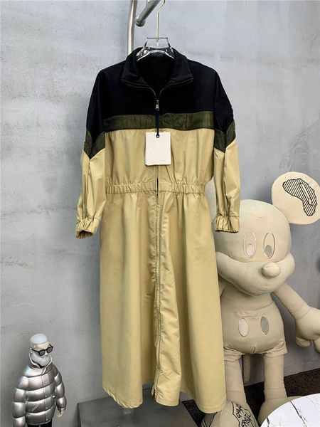 women's jackets 2023 waistband long sleeved standing collar with loose and minimalist style color matching medium length highquality co, Black;brown
women's jackets 2023 waistband long sleeved standing collar with loose and minimalist style color matching medium length highquality co, Black;brown